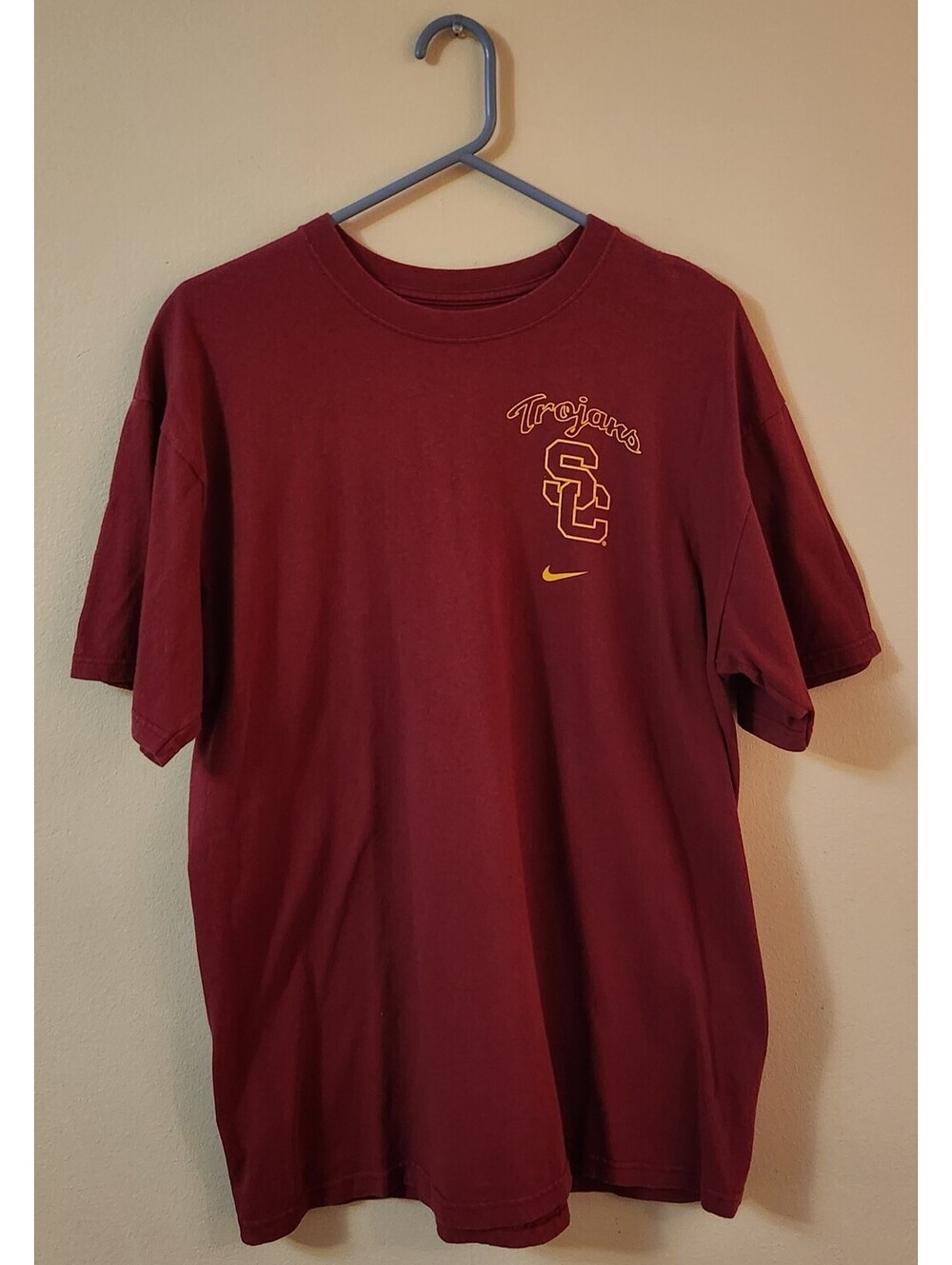 USC Trojans Nike T-Shirt Men's Large L Red Loose Fit Official Gear NCAA